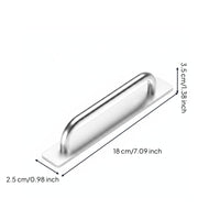 Glass Door Pull Handle Easy Installation No Glass Handle Long-Lasting Metal