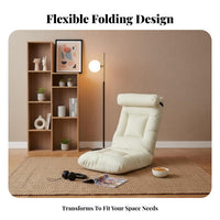Adjustable Floor Lounger Ergonomic Back Support Adjustable Backrest Lounger