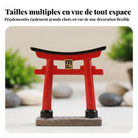 Japanese Torii Resin Figurine, Desktop Ancient Architecture Model