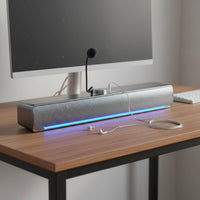 PC Speaker Bar Built-in Audio Pickup PC Sound Bar Deep Bass Desktop Soundbar for Gaming Enthusiasts, Home Office