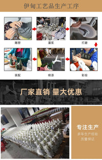 跨境太阳能灯户外天使摆件树脂工艺品花园庭院装饰小女孩水壶摆件