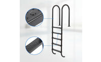 Stainless Steel Pool Ladder Rust Resistant Pool Ladder with Handrails Easy Installation for Villa Owners