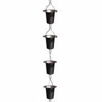 Copper Rain Chain Weather Resistant Rain Chain Rustproof for Courtyard, Temple