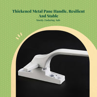 Thickened sturdy synthetic glazing handle, lever lock, cream door and glazing pull handle, security enhancement