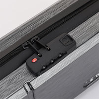Jiangshan Pool Cue Case 1/2 Split 4-Slot Hard Shell with Aluminum Frame and Combination Lock