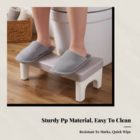 Anti-Slip Toilet Footrest, Thickened Plastic Bathroom Stool, Squat Aid for Home