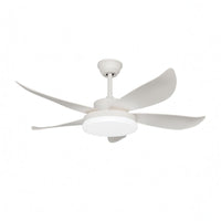 Round Ceiling Fan Light LED Ceiling Fan Light Hanging Rod Mount for Study