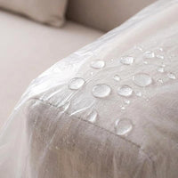 Disposable Furniture Dust Cover for Sofa and Bed, Extra Large Plastic Transparent Dustproof Film with Elastic Band