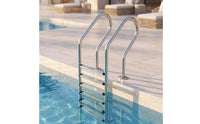 5-Step Pool Ladder Rust Resistant Stainless Steel Pool Ladder Stable for Hotel Managers, Swimming Pools