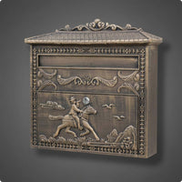 Wall Mounted Mailbox Custom Name Plate Decorative Wall Mailbox Secure Closure