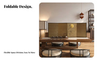 Miniature 6-Panel Art Screen Portable 6-Panel Miniature Divider Feng Shui Decor