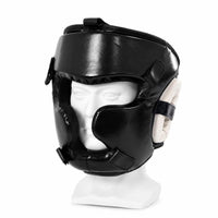 Open-Face Head Protector Padded Head Protector Safeguarding Headgear Shock-Resistant for Boxers, Fighters, Sparring, Boxing Training, Sanda