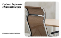 Reclining Ergonomic Chair Lumbar Cushioning Ergonomic Recliner with Footrest Adjustable Headrest Breathable Mesh Posterior