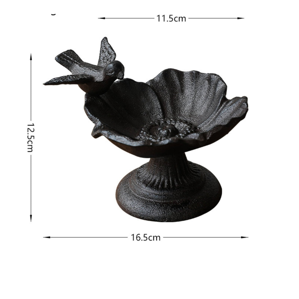 Cast Iron Foliage Feeder Outdoor Use Garden Decor Weather-Resistant for Yard
