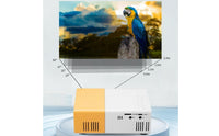 Portable Mini Display Device Compact Display Device with Controller Control 1080p Supported Tabletop for Children, Families, Movie Nights, Bedroom, Living Room