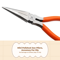 Needle Nose Pliers, 5cm Mini Jewelry Pliers, accurate Hand Tool for Beading, DIY Crafts, Jewelry Repair