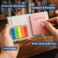 Colorful Die Cut Sticky Notes for Advertising Promotional Use, Custom Shaped Novelty Postits for Businesses, Transparent Repositionable for Planners