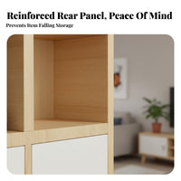 Vintage Storage Cabinet Large Capacity Freestanding Vintage Cabinet Multifunctional Living Room Display Shelf for Hosts, Entryway, Entertainment Area