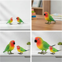 Sculpted Plastic Bird Ornament Realistic Bird Figurine Lifelike Standing for Collectors