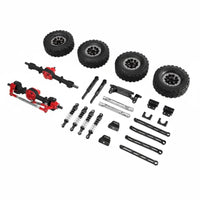 1/12 Scale Crawler Parts Adjustable Shocks Full Vehicle Chassis Parts Set High Performance Hobbyist Supplies for Rough Terrain