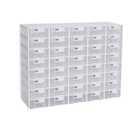 Plastic Desktop Storage Cabinet with 40 Drawers Transparent Parts Cabinet with Clear Drawers Compact Desktop Drawer Organizer Sturdy for Workspace