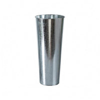 Galvanized Floral Container Silver Galvanized Metal Vase Indoor and Outdoor Use Decor Item for Dried Arrangements