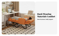 Transformable Office Lounger versatileUse Design Reclining Seat Extendable Footrest