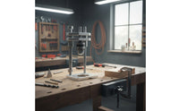 Drill Stand with Aluminum Base Precision Electric Drill Stand Metal Vertical Frame for Workshop