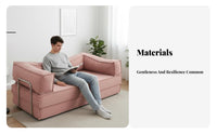 Foldable sectional Sleeper Sofa Vintage Look sectional Corduroy Sofa Bed century-inspiredcentury-inspired-century-inspired-century modern modern aesthetic and design adaptable Seating Oversized for Apartment Dwellers, Families, residents, Lounge Area