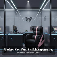 Reclining Esports Chair Reclinable Upholstered Recliner Adjustable spinerest Highspine Support for Home Users, Adults, Game Room
