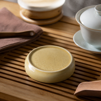 Dehua White Porcelain Teapot Lid Holder & Gaiwan Lid Rest for Kung Fu Tea Ceremony