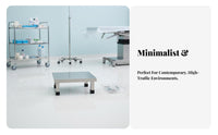 Stainless Steel Square Stool Long-Lasting Construction Utility Seating