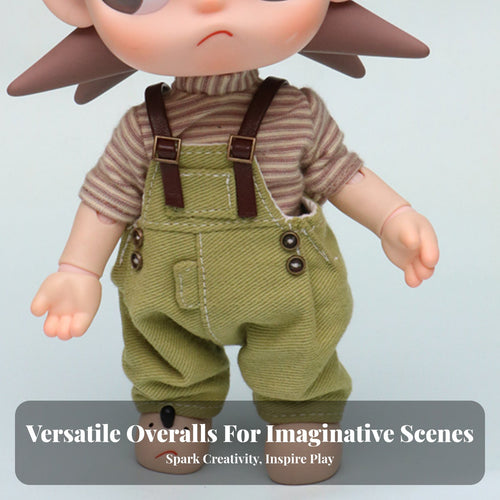 20cm Doll Clothes Cute Design Doll Suspender Shorts Detailed Craftsmanship Stuffed Figure Clothes for Hobbyists