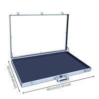 Portable Display Case with Acrylic Lid Sturdy Aluminum Alloy Card Case Safeguarding Showcase Secure for Collectors