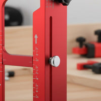 Door Hinge Install Jig Aluminum Alloy Adjustable Mortise Jig Accurate Alignment