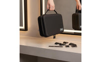 Portable Handle Barber Carrying Case Wear-Resistant Barber Tool Bag Mesh Pockets Hair Clipper Storage Box Divided Compartments for Travel, Barbershop, Salon