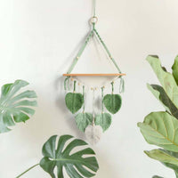 Macrame Wall Shelf Handmade Macrame Hanging Shelf Tassel Design for Bedroom