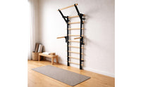 Wood Rung Stall Bar Stretching Nordic Ladder Multiuse Wooden Exercise Ladder for Climbing