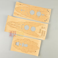 Wooden Deck with Anchor Chain for Trumpeter 03701 Model Ship 1/200