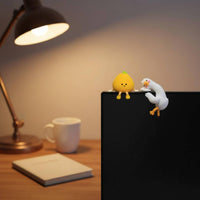 2 Pieces Duck Character Figurine Desktop Citrus Character Figurine
