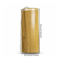 Thundered Tube  Bamboo Can Shaped Spring Drum Shaker  Easy to Agitate Percussion Instrument for Meditation