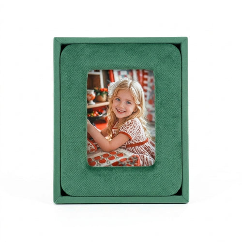 Plush Photo Frame, Handmade Fabric Lace