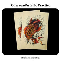 Double-Sided skin art Practice Sheet Large Size Blank skin art Practice Pad Realistic Feel Artificial Skin for Beginners, Beginner Artists, Art Training