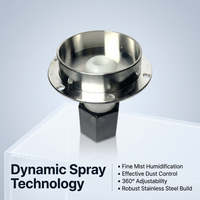 Spray Tip Industrial Humidification, Flexible Spray Angle Misting System, Agricu #variant:Stainless Steel Universal Joint