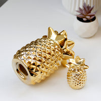 Creative European Gold Ceramic Pineapple Ornament Tabletop Decor
