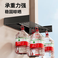 Foldable Wall-Mounted Clothes Drying Rack with Hidden Towel Rack