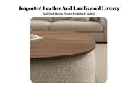 2 Pieces Stack Ing Coffee Table Set Round Surface Stack Ing Coffee Table Pair Hidden Storage Multi-Functional for Homeowners