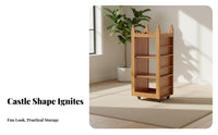 Rotating Castle book organizer Multi-Functional Storage kids' Furniture Space-Saving Easy to Assemble for Toddlers