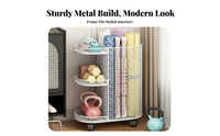 Exercise Mat Storage Rack Movable with Lockable Wheels Exercise Mat Holder Space-Saving Home Gym Storage Rack for Living Room