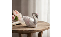 Jewelry Box Swan-Shaped Trinket Box Elegant Organizer for Vanity Table